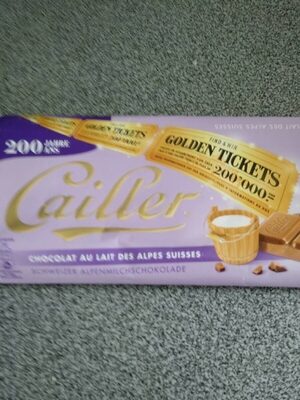 Chocolat au lait des Alpes Suisses