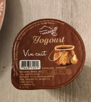 Yogourt vin cuit front packaging