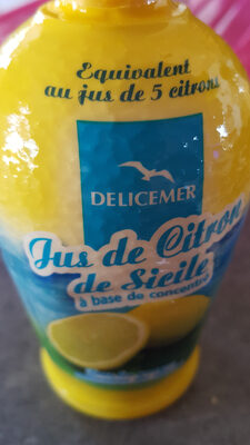 Jus de citron de Sicile front packaging