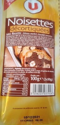 Noisettes décortiquées