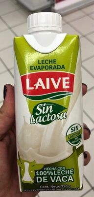 leche evaporada sin lactosa