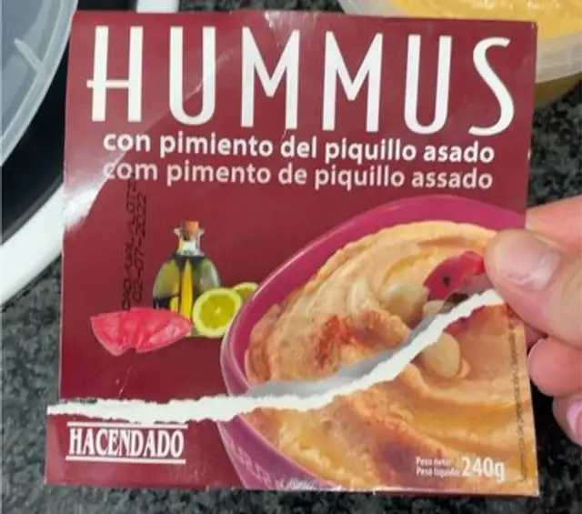 Hummus front packaging