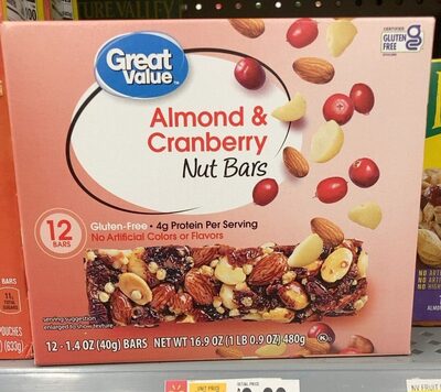 Almond & Cranberry Nut Bars