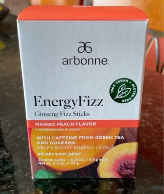 EnergyFizz Ginseng Fizz Sticks Mango Peach Flavor