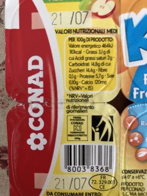 Formaggio fresco e frutta