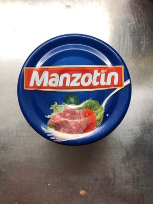 Carne Gen. conserve Manzotin front packaging