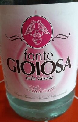 Acqua naturale front packaging