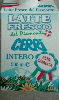 Latte fresco del Piemonte front packaging