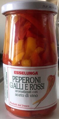 Peperoni gialli e rossi