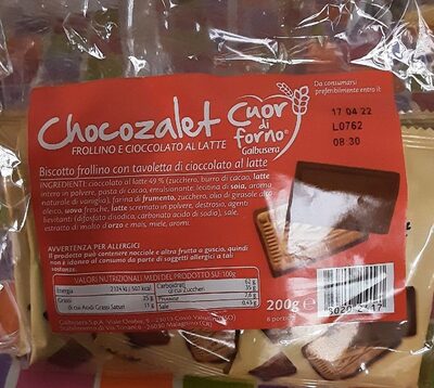 Chocozalet frollino cioccolato al latte