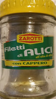 Filetti di alici con cappero