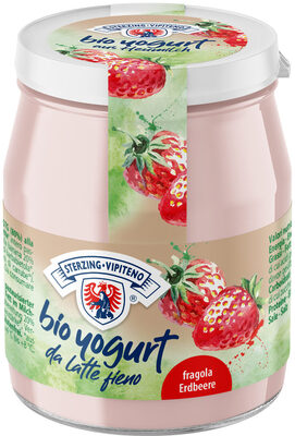Organic whole milk yogurt from haymilk TSG in a jar - 150g - Strawberry