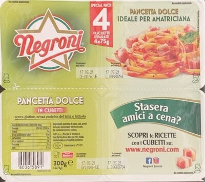pancetta dolce front packaging