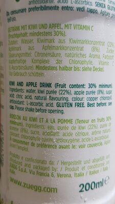 Zuegg Skipper Kiwi Mela Vetro ML 200