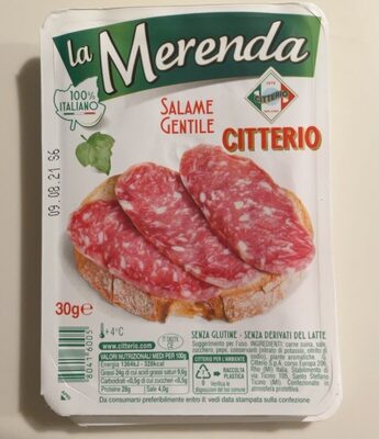 Salame gentile front packaging