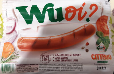 Wuoi? 4 Maxi Würstel Senza Pelle front packaging