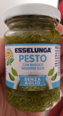 Pesto con basilico genovese (senza aglio) front packaging