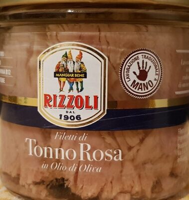 Filetti di tonno rosa in olio di oliva front packaging