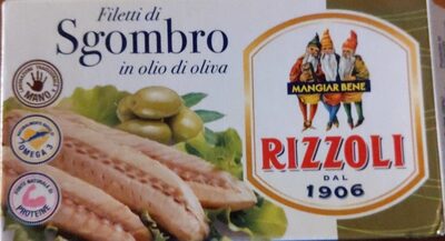 Filetti di sgombro in olio di oliva front packaging