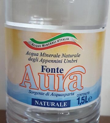 Acqua Naturale Fonte Aura front packaging