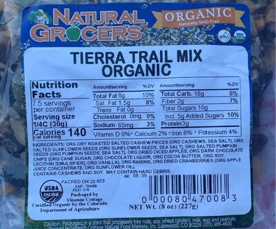 Tierra Trail Mix Organic
