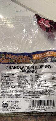 GRANOLA TRIPLE BERRY ORGANIC