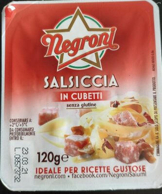 Salsiccia in cubetti senza glutine