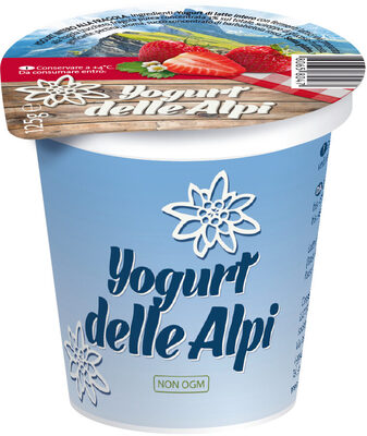 Whole Milk Yoghurt 'delle Alpi' - 125g - Strawberry