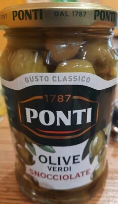 Ponti Olive Verdi Snocciolate Vaso GR 290