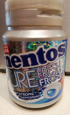 Mentos pure fresh frost strong peppermint front packaging