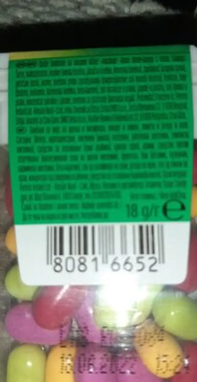 tic tac fruity mix ingredients label