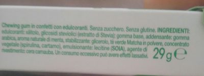 Vigorsol Easy con estratto di stevia ingredients label