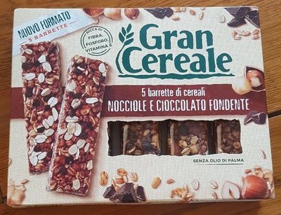5 barrette di cereali, Nocciole e cioccolato fondente