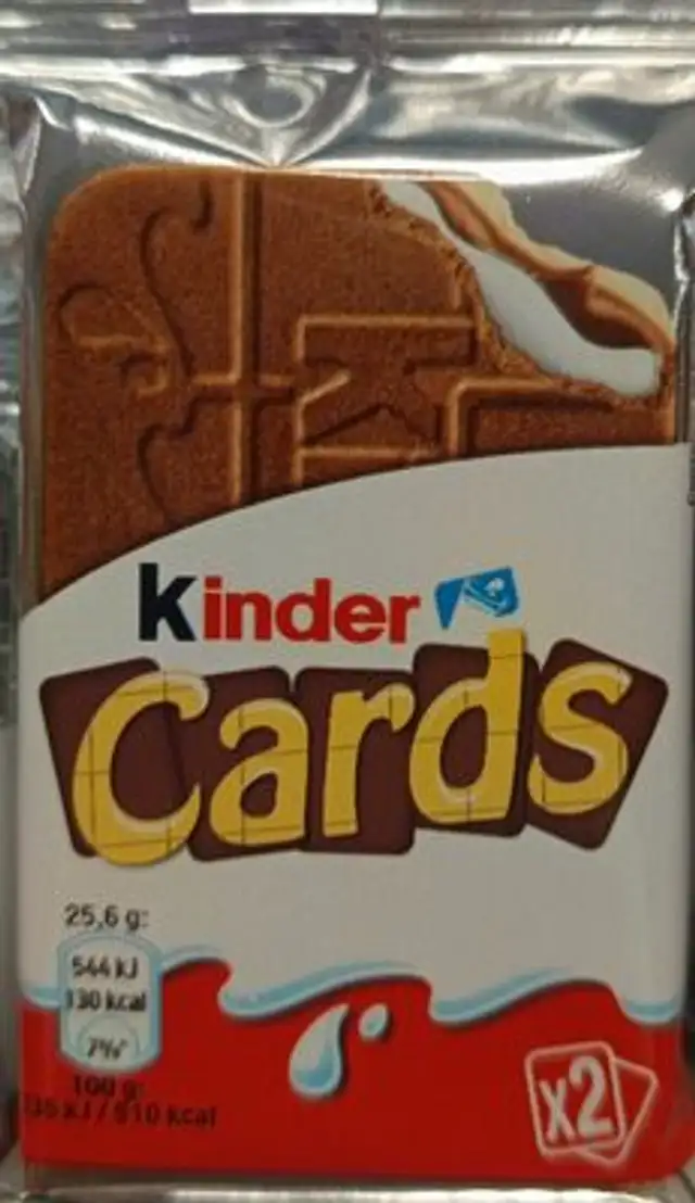 Kinder cards fergulf front packaging