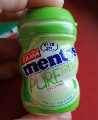 Mentos pure fresh front packaging
