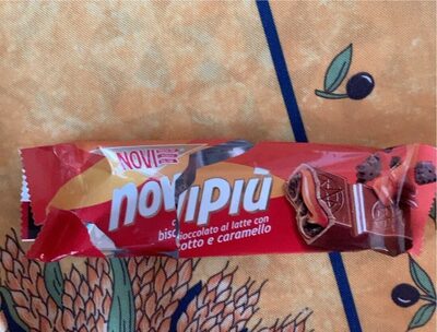 cioccolato al latte con biscotto e caramello