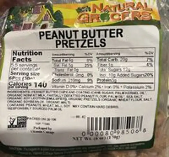 Peanut butter pretzels