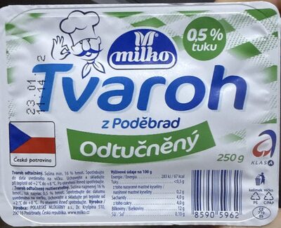 tvaroh z Poděbrad odtučněný