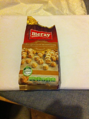 Geröstete gelbe Kichererbsen front packaging