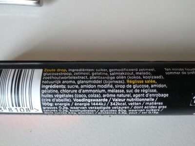 Topdrop nutrition facts table