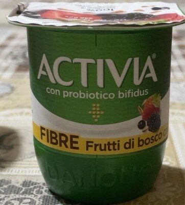 Activia fibre frutti di bosco crusca front packaging