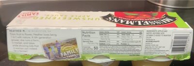 Unsweetened applesauce