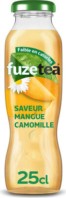 FuzeTea Thé vert glacé saveur mangue & camomille front packaging
