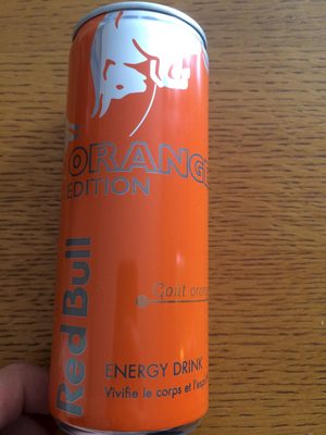RedBull Orange Edition front packaging