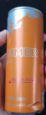 RedBull Summer Edition Marille-Erdbeere front packaging