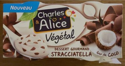 Dessert gourmand végétal stracciatella