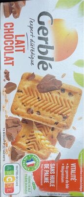 Biscuits lait chocolat front packaging