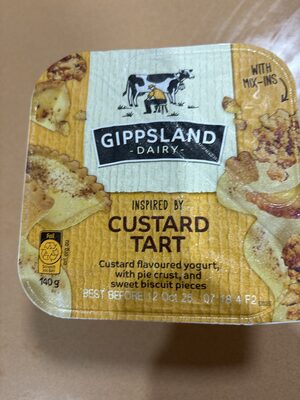 Custard Tart Yoghurt front packaging
