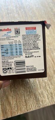 Hazelnut Spread With Cocoa + Breadsticks nutrition facts table