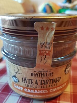 Pâte à  tartiner  croustillante lait caramel crunchy